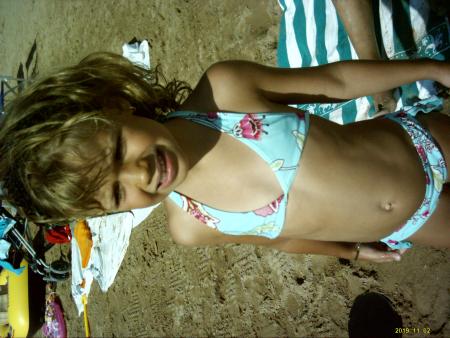 ma soeur a la plage