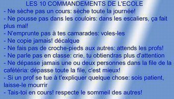  les 10comendemen lol